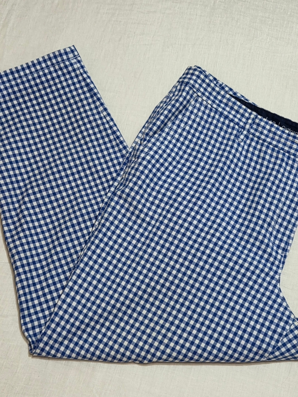 Talbots Blue and White Gingham Trousers